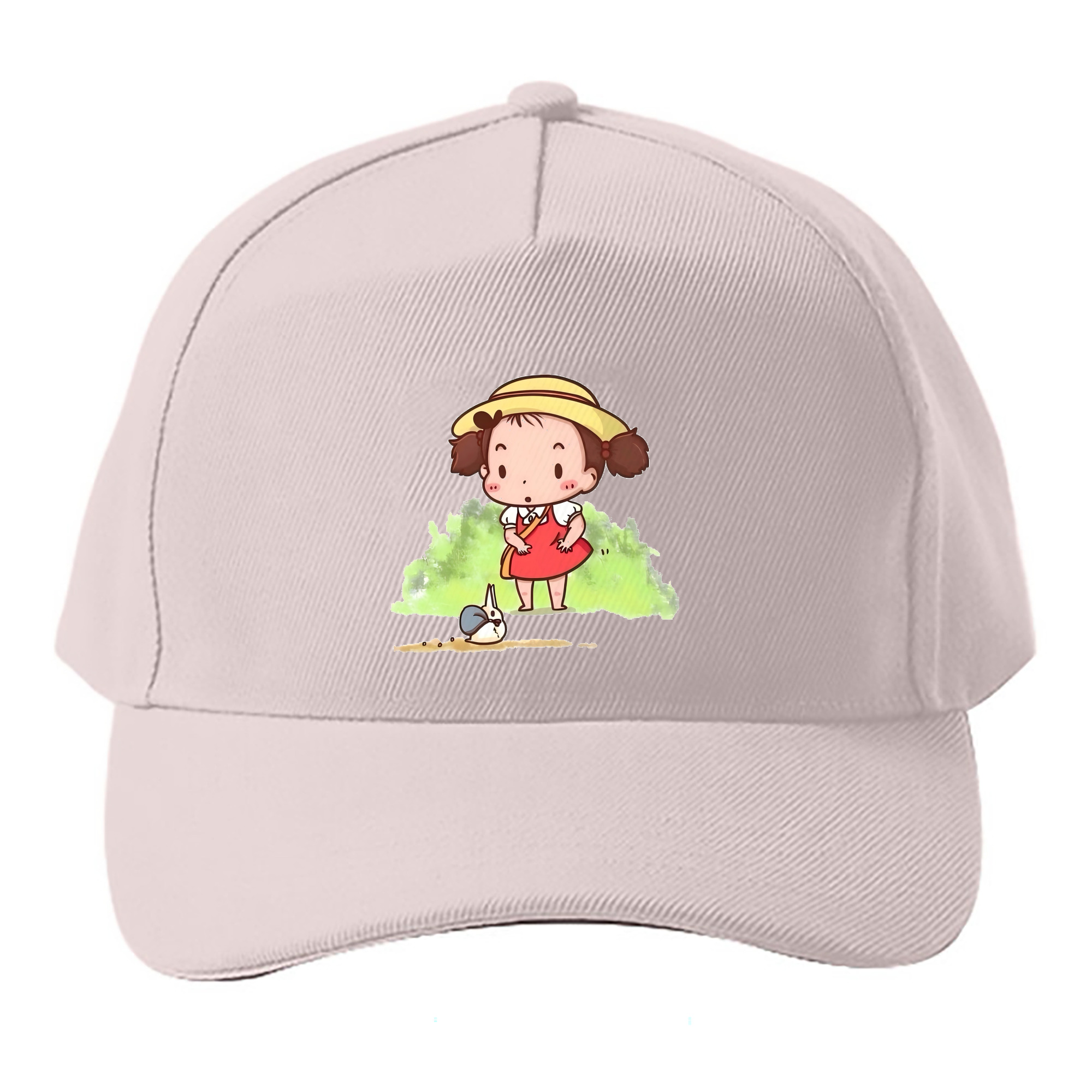 （画像用） となりのトトロ 草壁メイ 草壁サツキ My Neighbor Totoro Satsuki Kusakabe Mei Kusakabe ベースボールキャップ 綿100％ 男女兼用 帽子 スポーツ